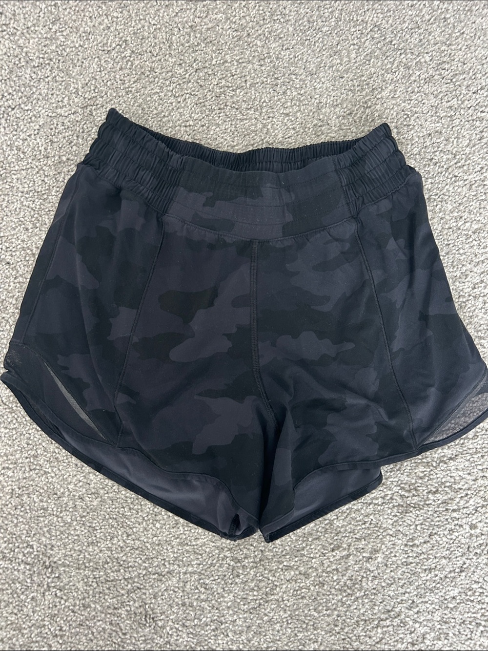 lululemon athletica Black Camo Run Shorts